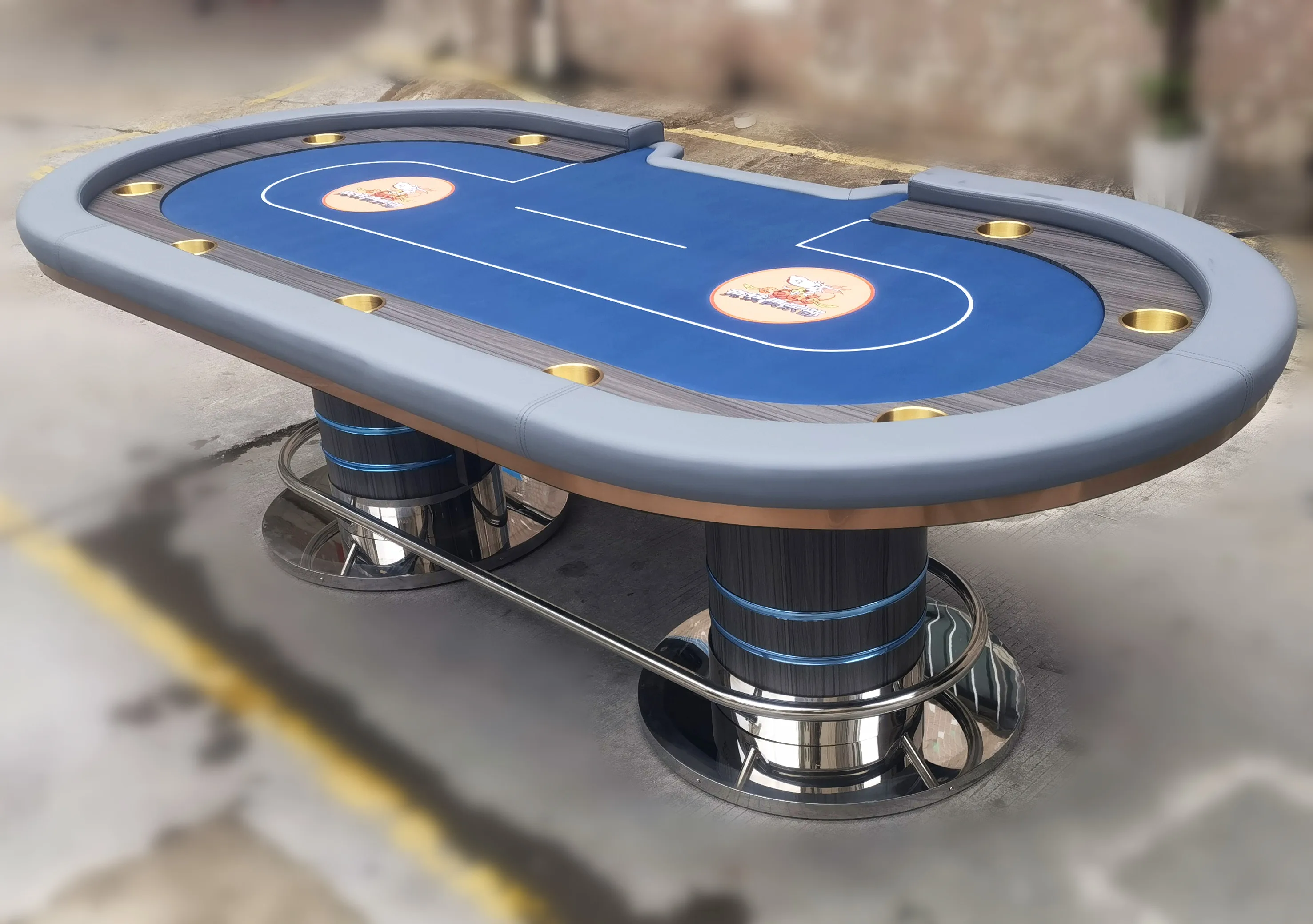 High Quality Solid Wooden Poker Table Good Feeling Gambling Table With