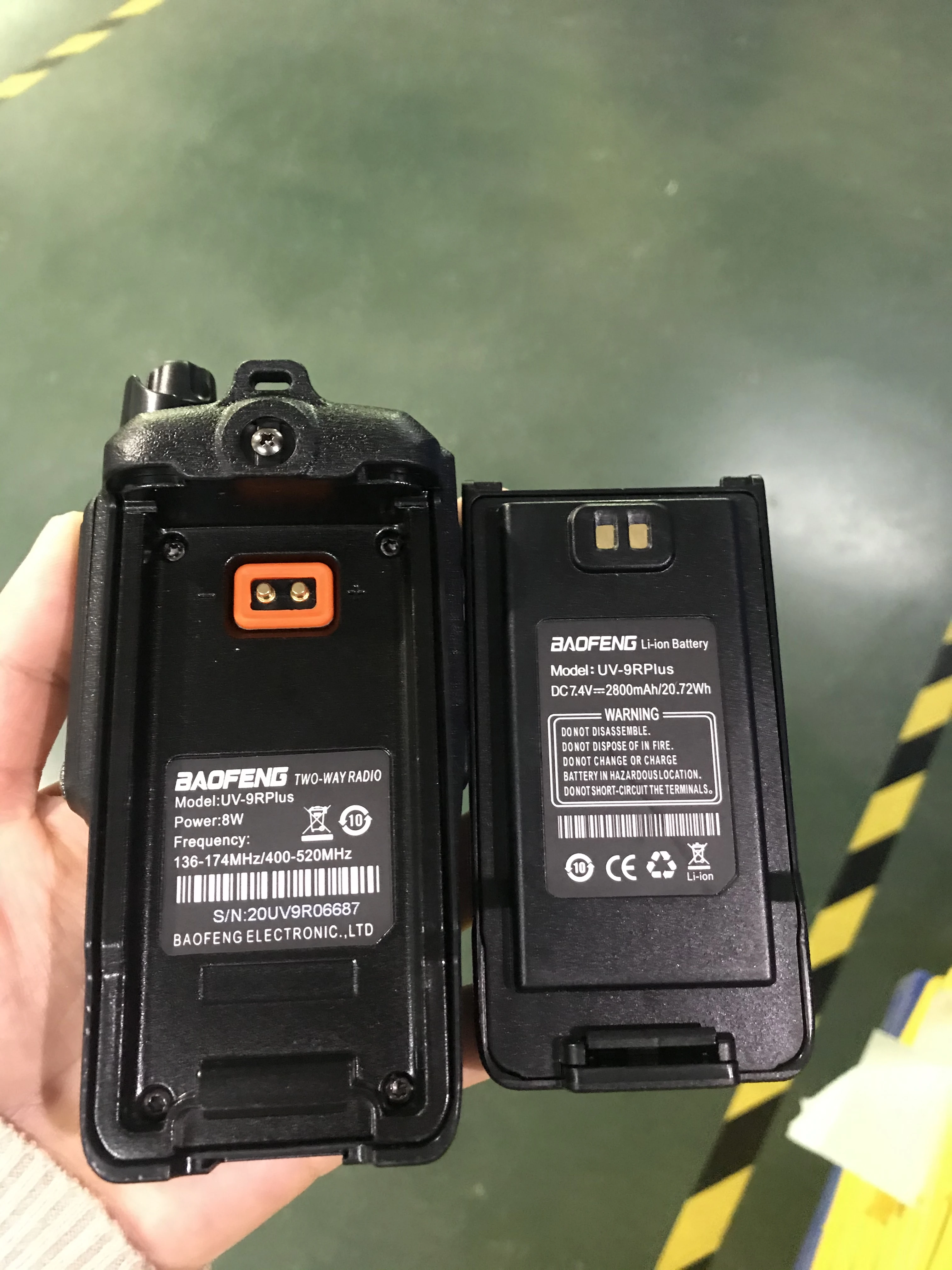 Uv9r Liion 7.4v Rechargeable Two Way Radios Baofeng Uniden Walkie