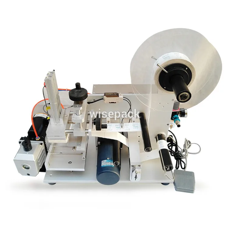 Semi Automatic Flat Sticker Labeling Machines Bag Labeling Machine