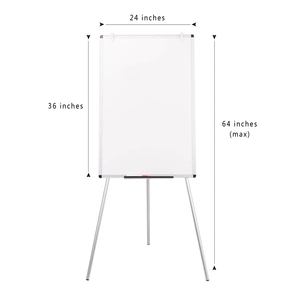 Wholesale Standard Size White Board Easel Flip Chart Stand With A1 Size