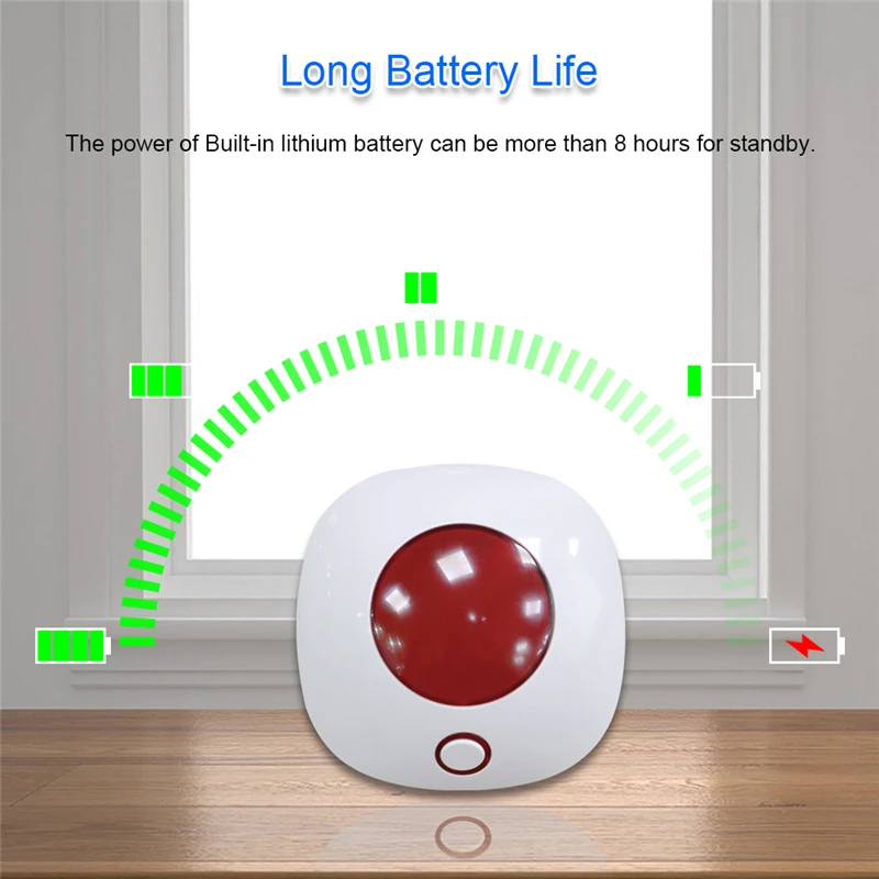 Indoor home alarm wireless Strobe siren