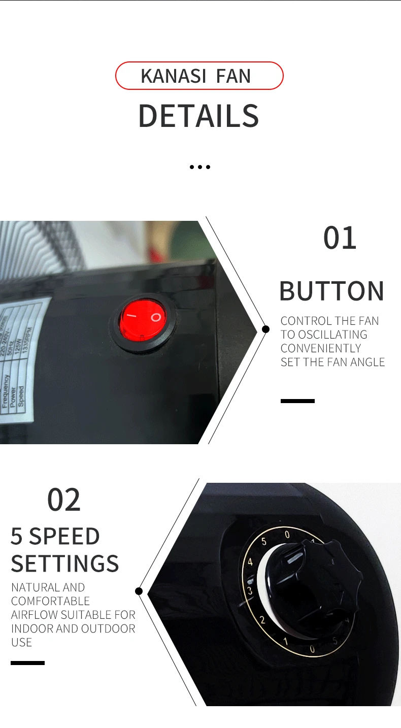 16 18 Inch Metal Blades Oscillating Commercial Pedestal Laptop Stand with Cooling Fan Factory Wholesale OEM ODM Fans details