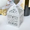 Love vines laser cut bright silver pearl color indian wedding favor gift box