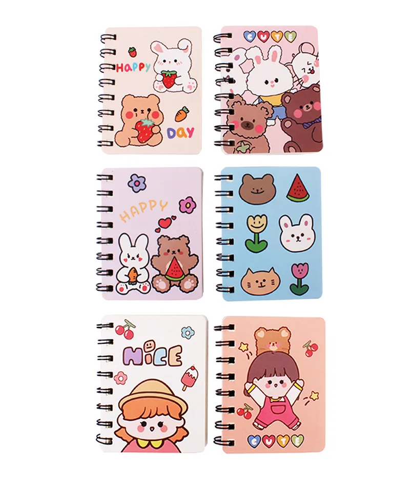 Cartoon Creative Side Flip Coil A7 Notebook Portable Pocket Notepad for ...