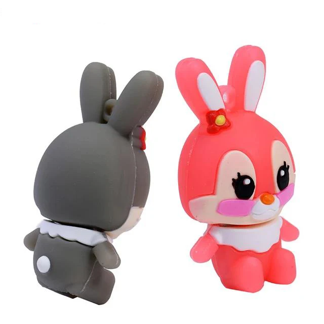 Cartoon Rabbit Usb 2.0 Flash Drive 4GB 8GB 16GB 32GB 64GB 128GB Usb Memory Card Usb Flash Memory Stick Pendrive Thumb Drive Disk - ANKUX.COM