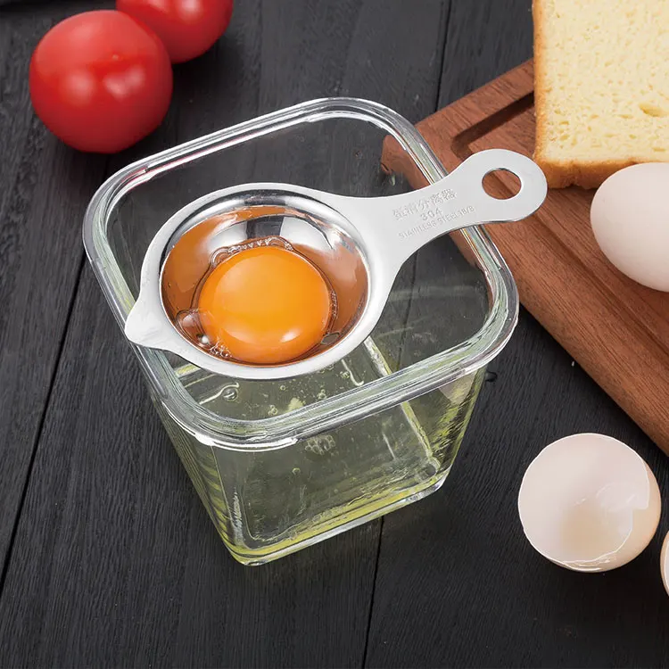 wholesale egg white yolk separator stainless steel egg strainer