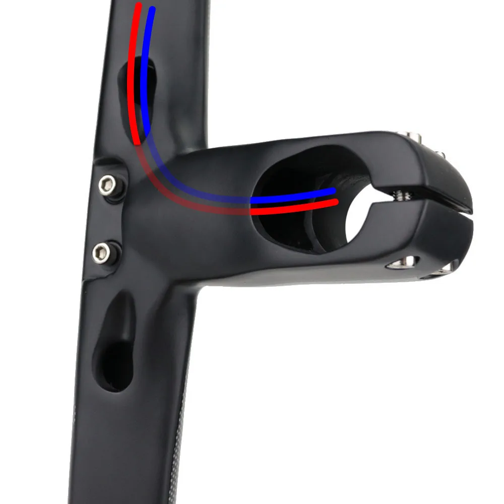 Fully Hidden Inner Wiring Bike Handlebars,Carbon Fiber Road Bike