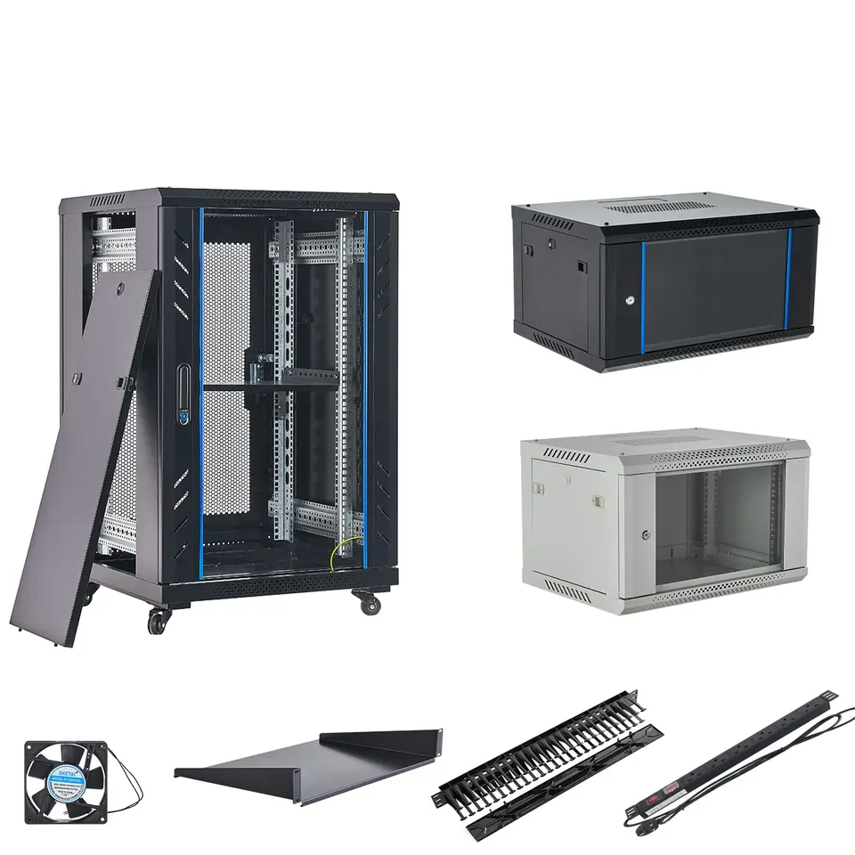 Network Rack Cabinet 18U 22U 24U 27U 32U 37U 42U Wall Mount 42U Floor ...