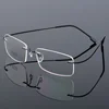 rimless executive optical glasses beta titanium frame titan metal eyeglasses eye glasses frames for men