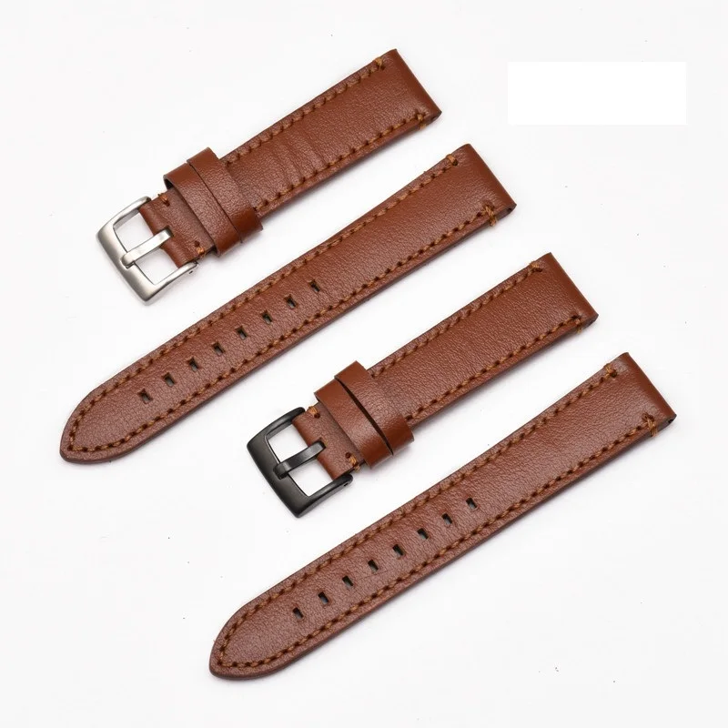 18mm 20mm 22mm 24mm Leather Watchband Smart Watch Leather Band