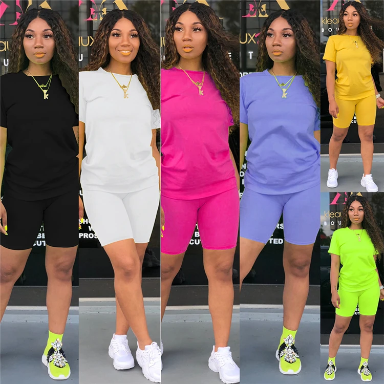 Custom Boutique Mujer 2pc Outfit Casual Tops Shorts Solid Summer Sport  Jogger Clothing Women Tracksuit Two Piece Set - Buy Women Tracksuit Two  Piece Set,Boutique Mujer Outfit,Casual Two Piece Set Women Product