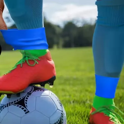 3 Sizes Soccer Shin Guards Leg Support Strap Out Of Silicone Anti Slip