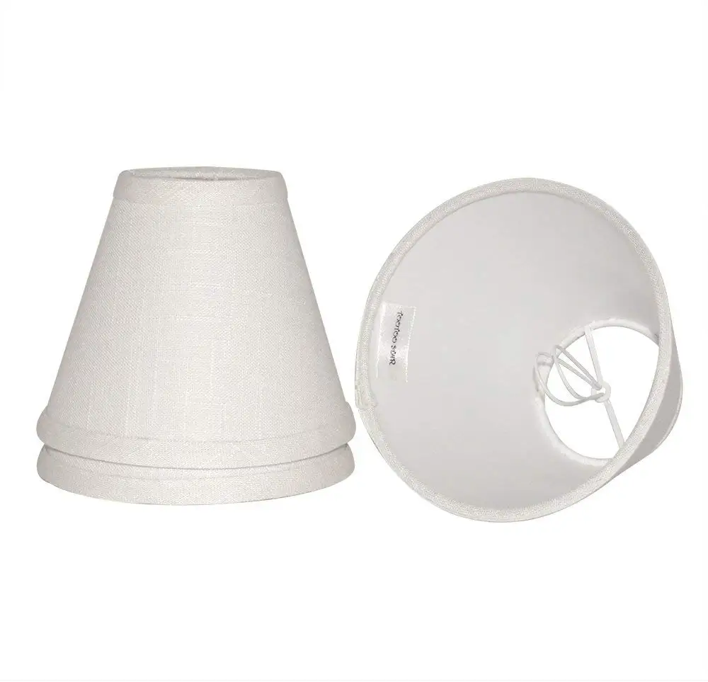 Hedendaagse klassieke vintage hotel kegel wit linnen stof lampenkap voor tafellamp