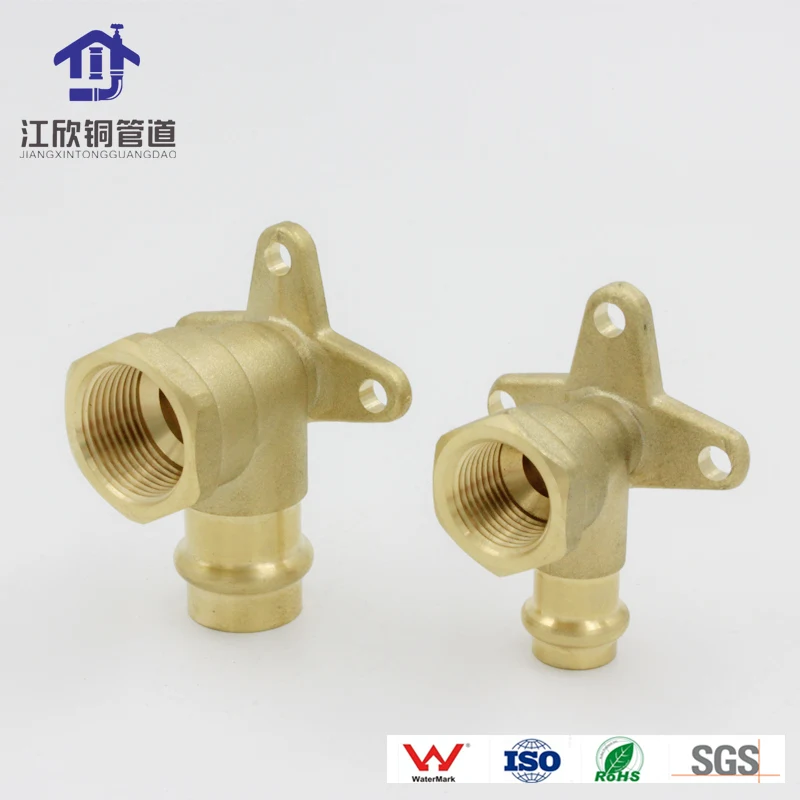 Copper Brass Press Male Coupling Tee Reducer 90 Degree Elbow 45 Degree