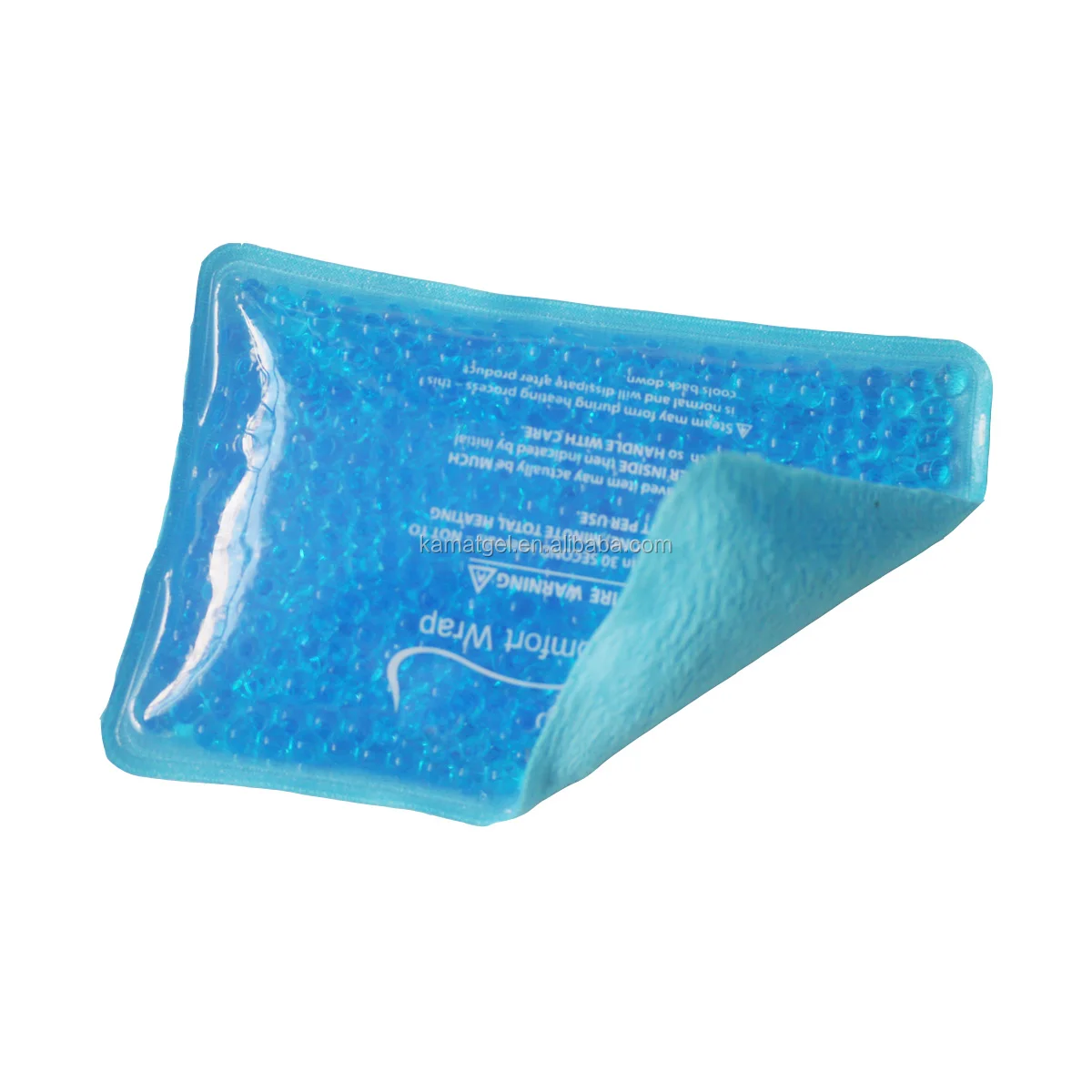 Gel Bead Ice Pack For Injuries Reusable Cold Packs Soft Ice Pack With Plush Backing For Pain