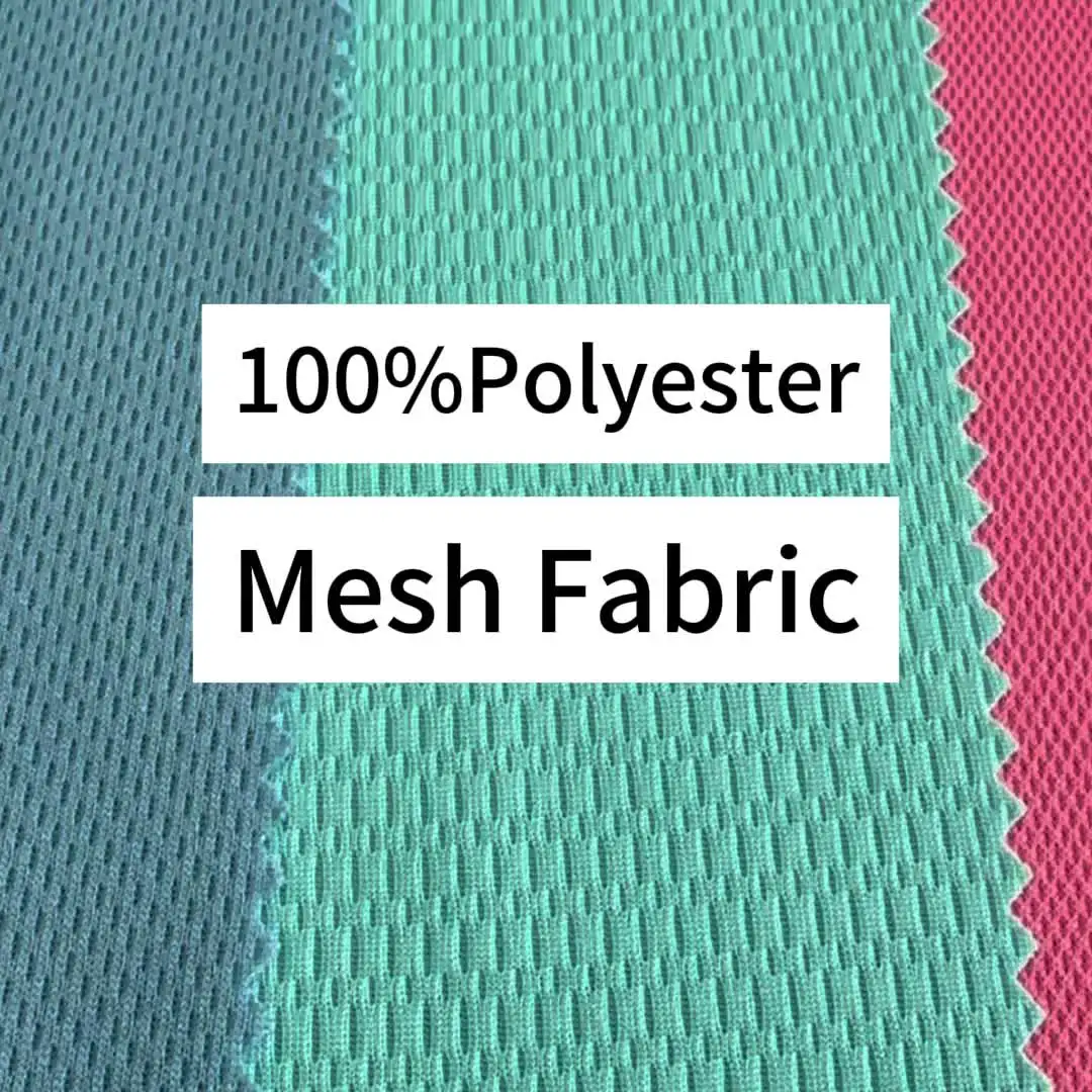 Stock Lot Dri Fit Eyelet Fabric for Soccer Jersey 100%polyester