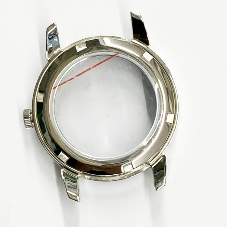 Stainless Steel Case With Perspective Caseback Screw Down Watch Case