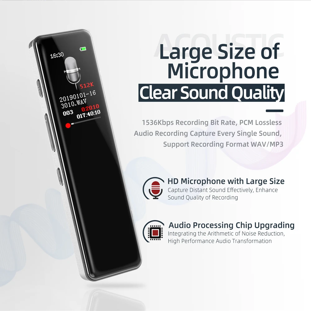 product-The most beautiful 8GB professional digital recorder with music playback-Hnsat-img-1