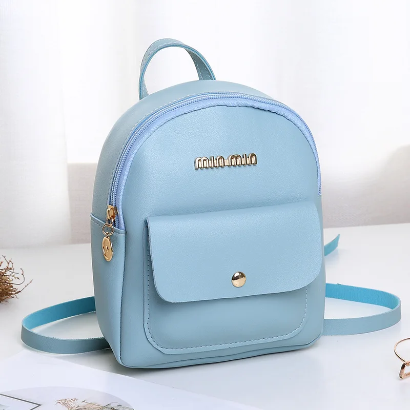 cool mini backpack for a teenage girl Backpacks Gradient Block adjustable PU Bag Maintenance Mini Backpack Crossbody Bag Plaid