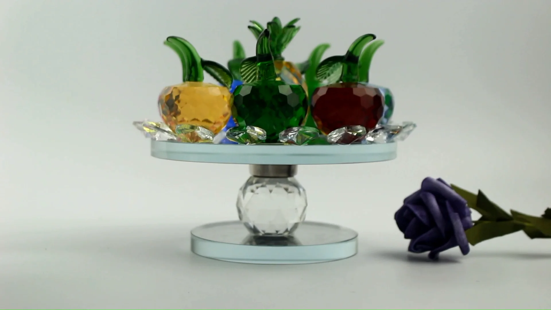 Artificial Crystallized Fruit Decor Crystal Fruit Plate Buy Crystal Fruit Plate,Artificial