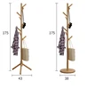 Antique simple design solid wood coat rack decorative coat rack