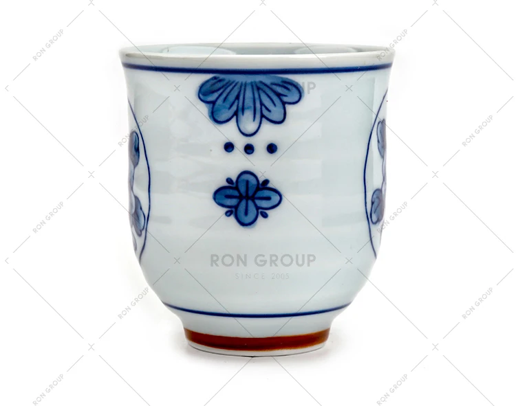 Hot Sale Low MOQ Japanese Style Restaurant Household Hotel Hand Painted Porcelain Milk Water Tea Cups Ceramic Mug Without Handle