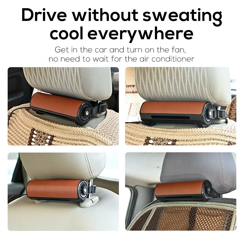 Headrest Car Seat Fan, USB, 10W, ABS - detail 6