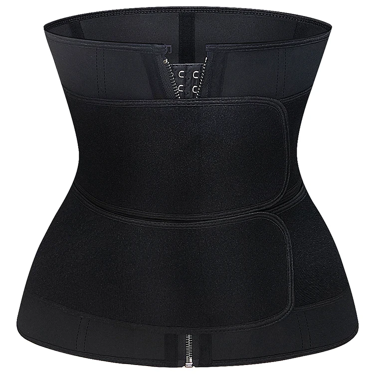 
Women Corset Belt Double Straps 9 Steel Bone Neoprene Slimming Waist Trainer 