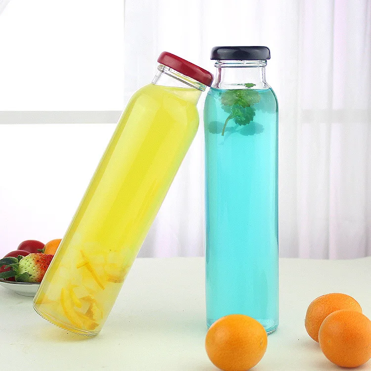 700ml 350ml Custom Juicer Unbreakable Milk Water Glass Bottle