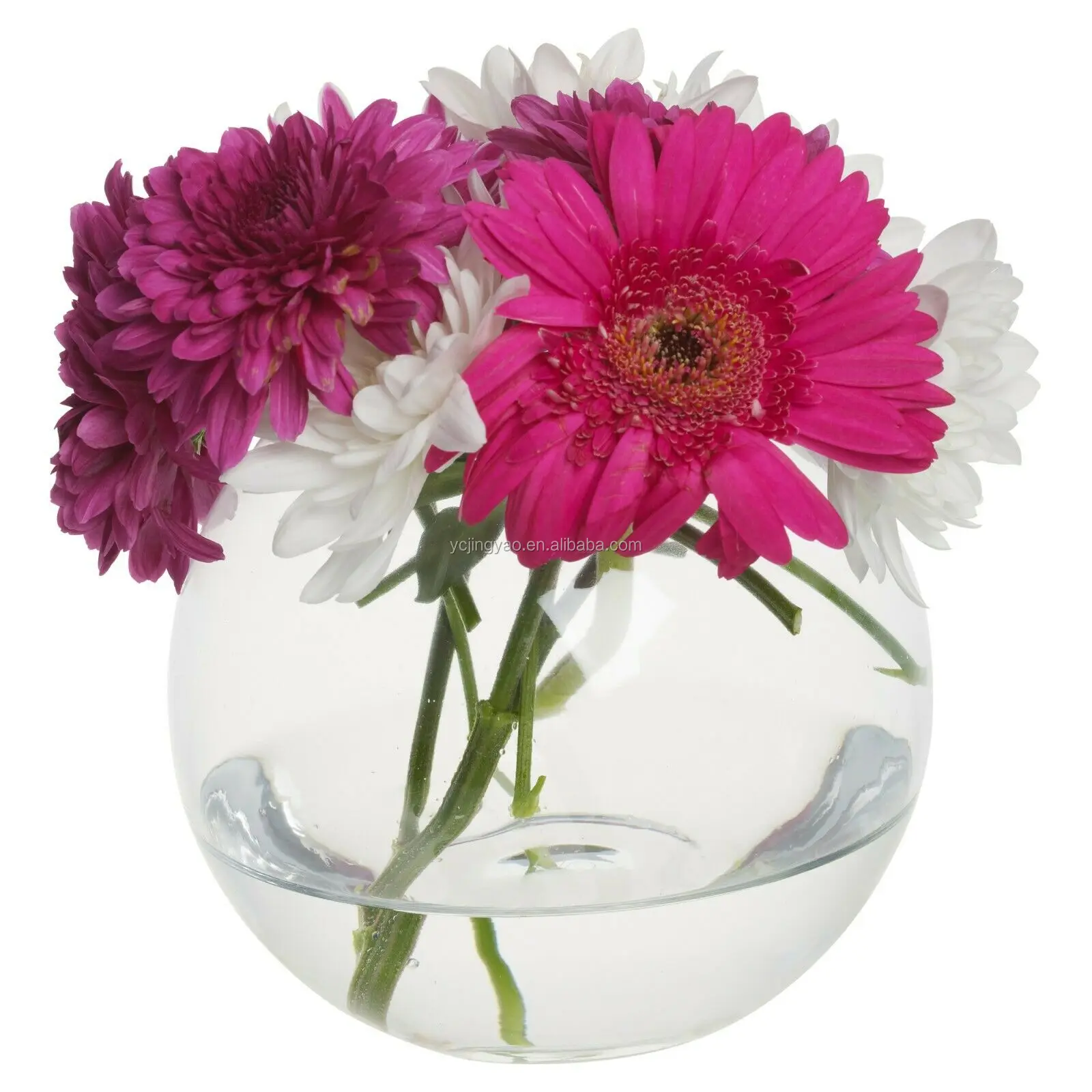 Home Decorative Round Transparent Glass Flower Vase Fish Bowl For Centerpieces Buy Glass Bowl