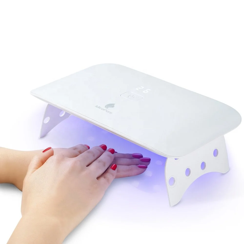 mini size private label Miropure brand 24w UV LED Nail Lamp for nail curling