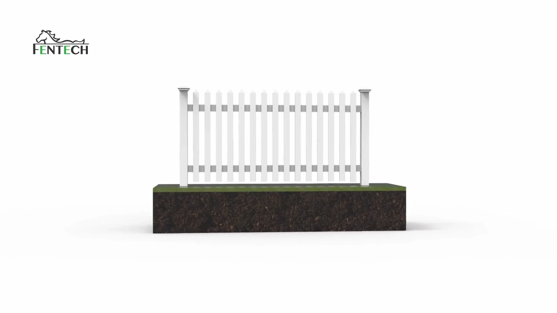 Fentech Installed Decorative White Plastic Vinyl Pvc Garden Fence,Fence Garden Pvc Plastic Buy