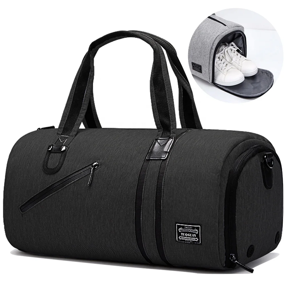 
Tuguan oem and wholesale sport bag with shoe pouch custom gym bag 2019 