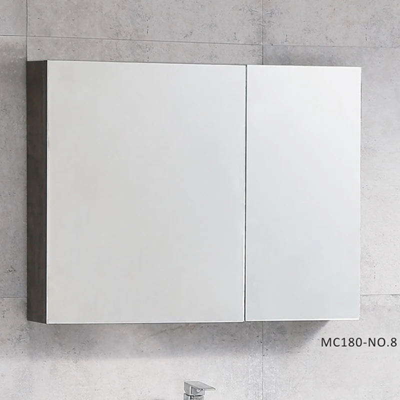 Top quality pvc white square shape bathroom graphic design customized cabinet