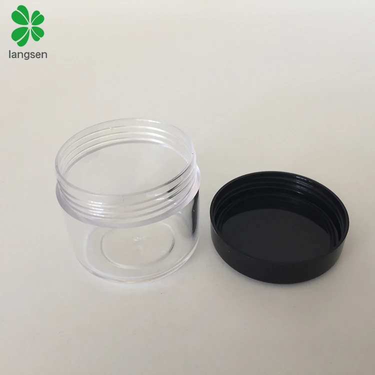 20G/20ML Plastic Clear Cosmetic Sample Jars (Round Top