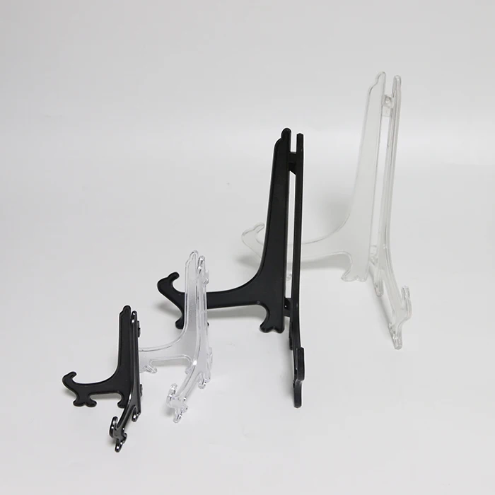 2 New 4 inch Plastic Display Stands Plates/ Photos/ Craft /Art  Easel Style ++ 