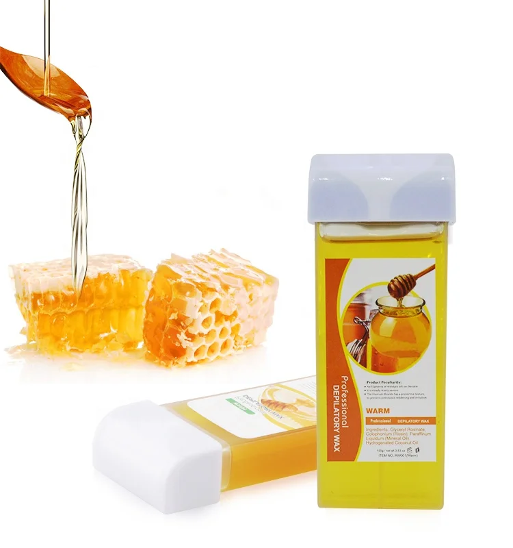 Skin Care Natural Honey Depilatory Wax Wholesale Paste 100ml Sugar Wax Cartridge 16 Flavor