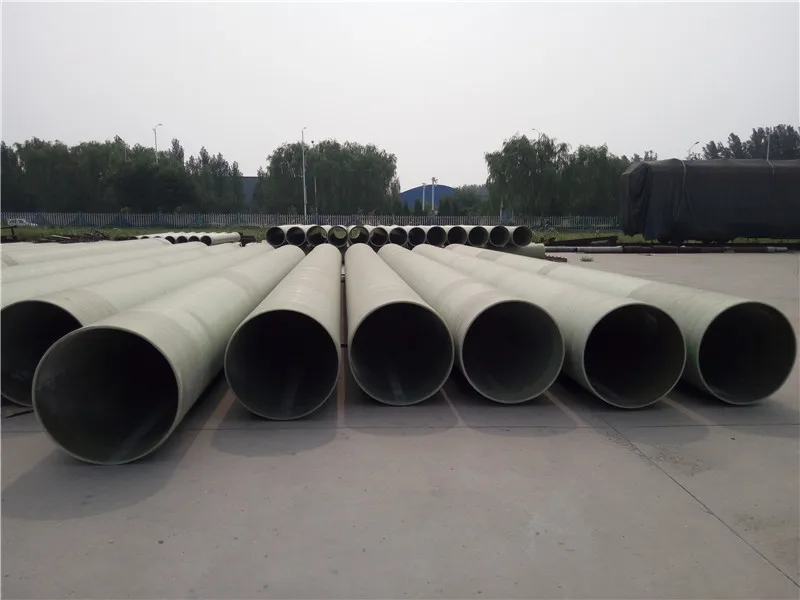 Large Diameter 4000mm Fiberglass Sewage Pipe Frp Grp Sewage Pipe For