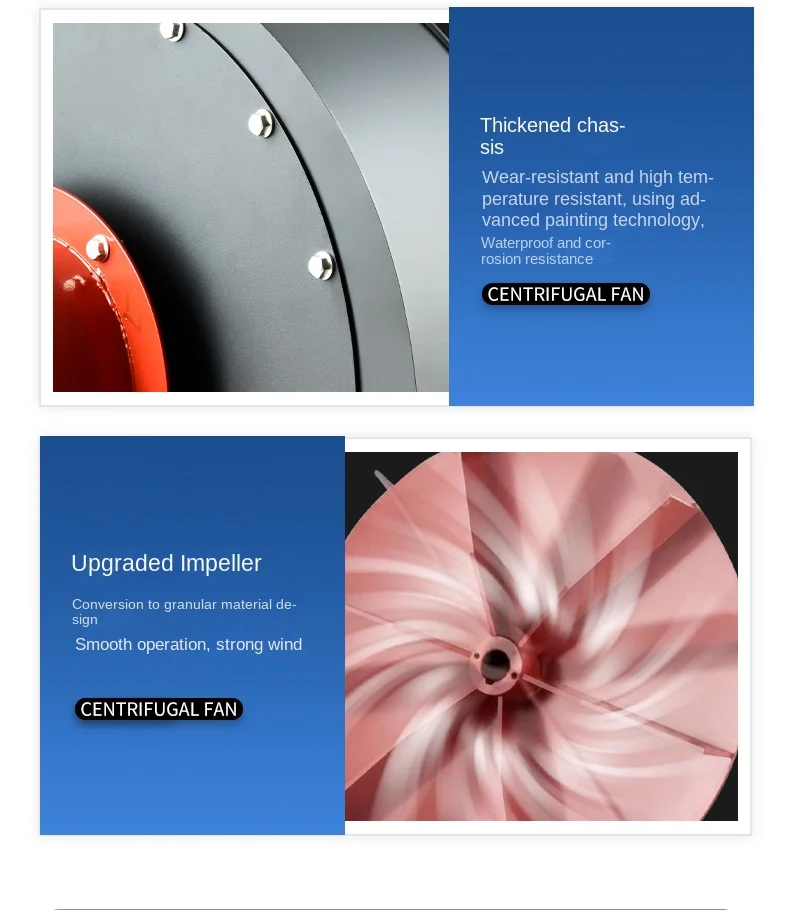 Removal Strong Suction Fan, 380V, Centrifugal - detail 50