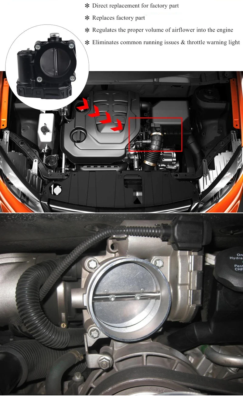 1131410125 2751410086 Throttle Body 73mm for MERCEDES BENZ