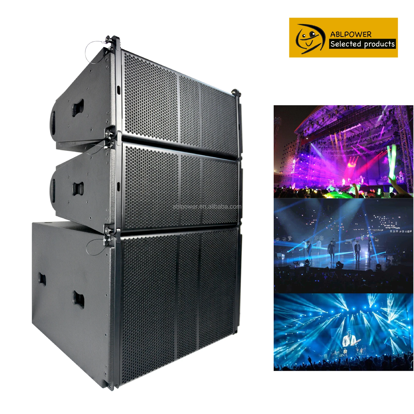 Double Ten Inch Line Array Speakers Are Used For Professional Stage