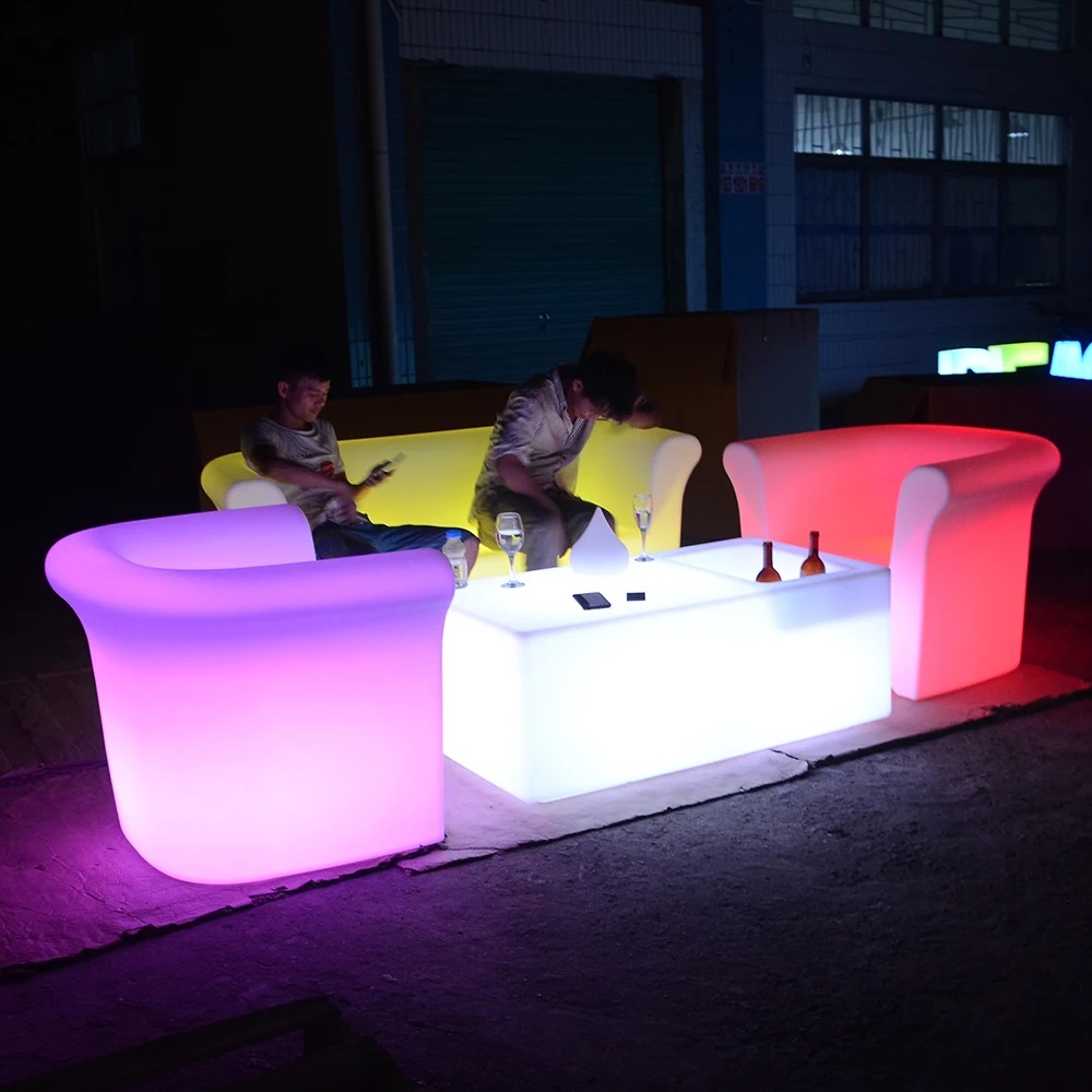 Iluminación Muebles De Jardín Cambia De Color Luz Led Bar Muebles Mesas