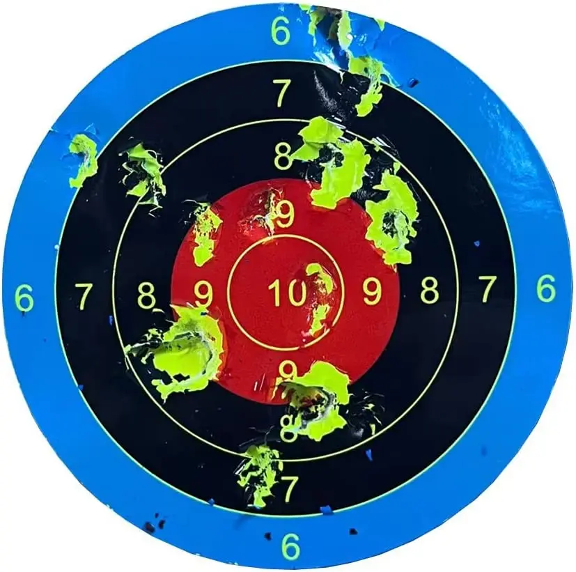 Custom Splashing Target Paper Multi-Size Combination Color-Changing ...