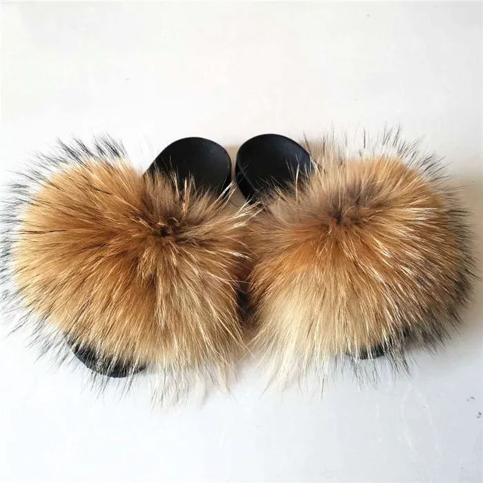 wholesale fur slides