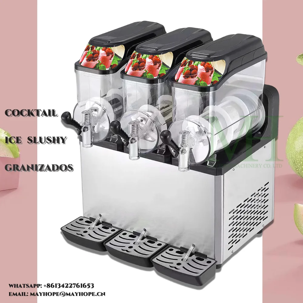 3 tanks Daiquiri Machine Slush Granita Vending Machine new Slush Machine For Sale