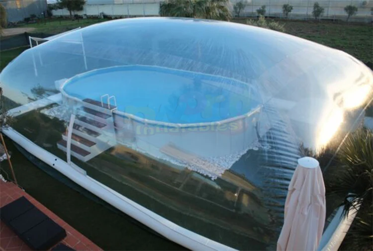 Custom Retractable Winter Enclosures Bubble Domes Inflat Swim Tent ...