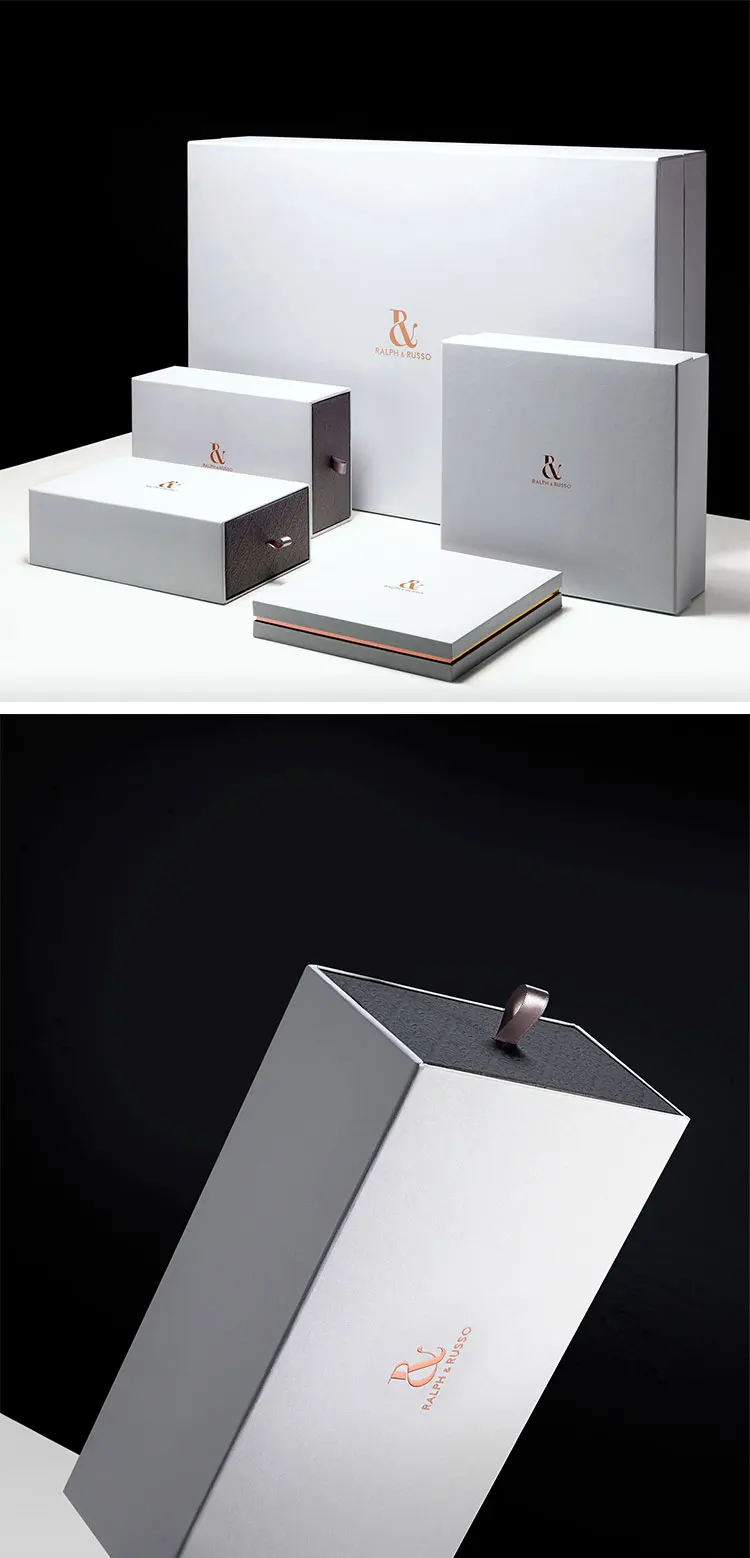Custom Logo White Rigid Hard Case Cardboard Packaging