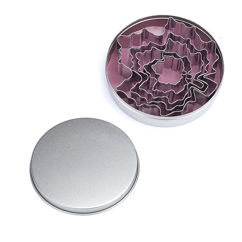 steel leaf/animal/ kitty shaped cookie cutter with tin box - buy