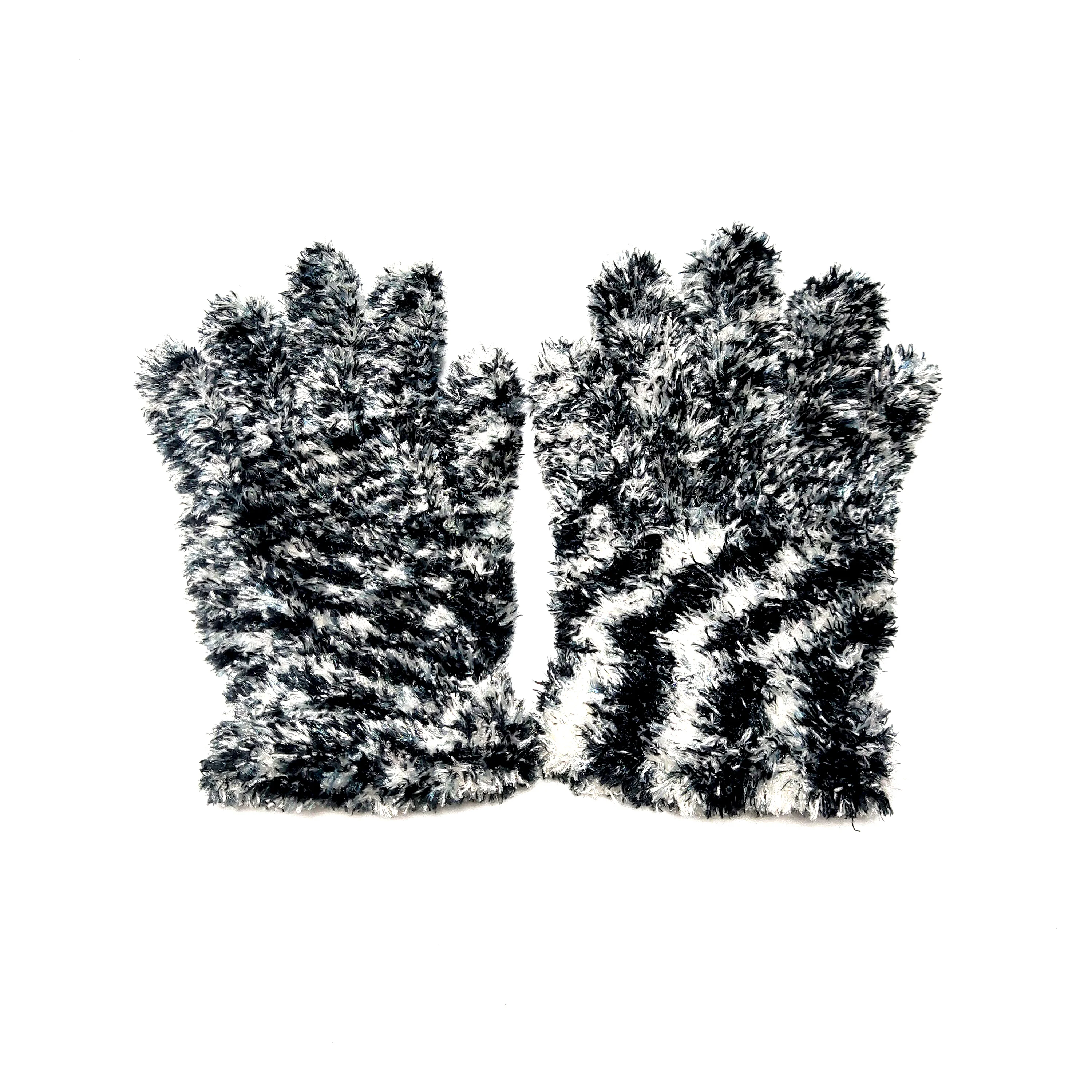 
High reputation cute lovely children kids lady velvet knitted Bear Palm winter magic soft gloves 