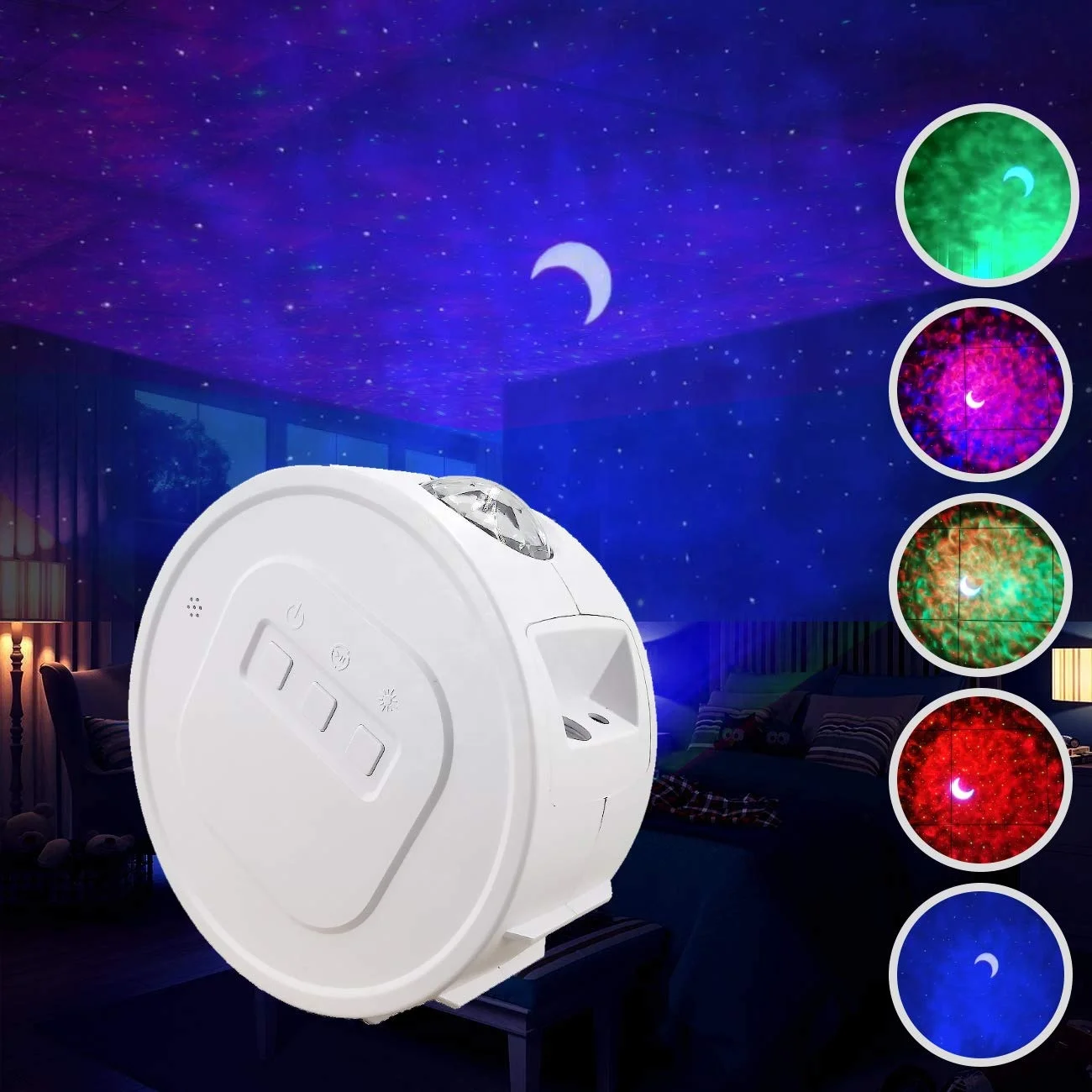 Led 3 In 1 Ocean Starlight Nebula Cloud Light Deep Sleep Projector With ...